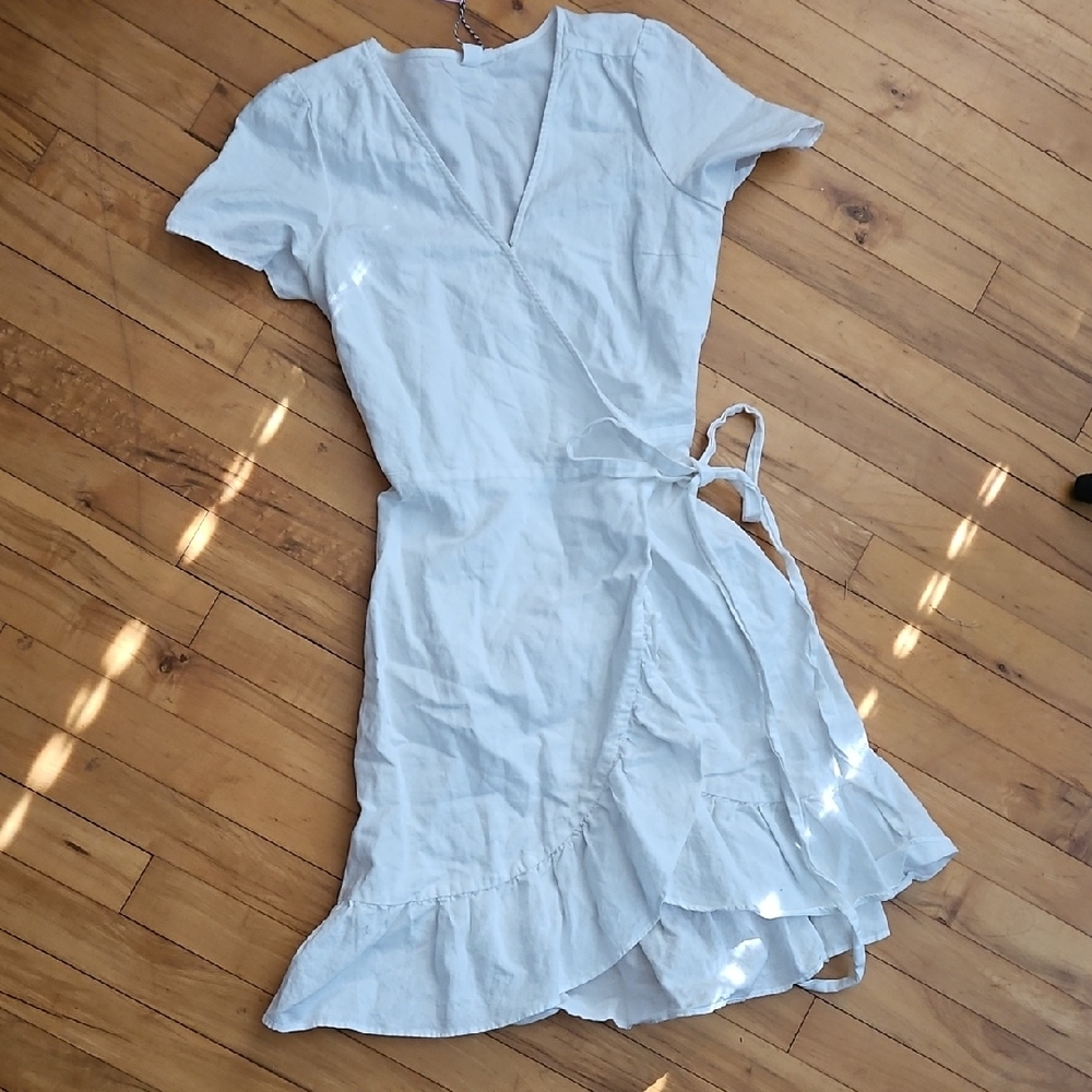 GAP Light Blue Wrap Mini Dress
